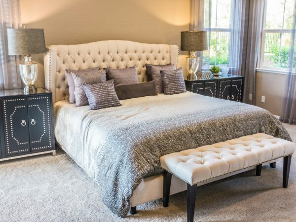 Astrid Solid Walnut Platform Bed