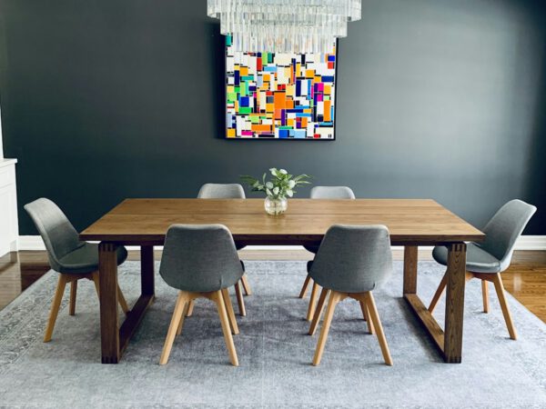 Lena Oval Travertine Dining Table